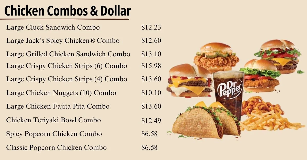 Jack In The Box Chicken Combos & Dollar Menu USA