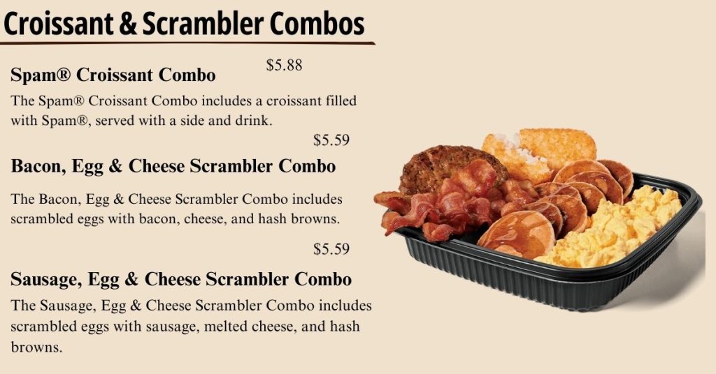 Croissant & Scrambler Combos