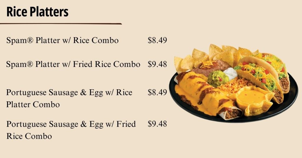 Jack In The Box Rice Platters