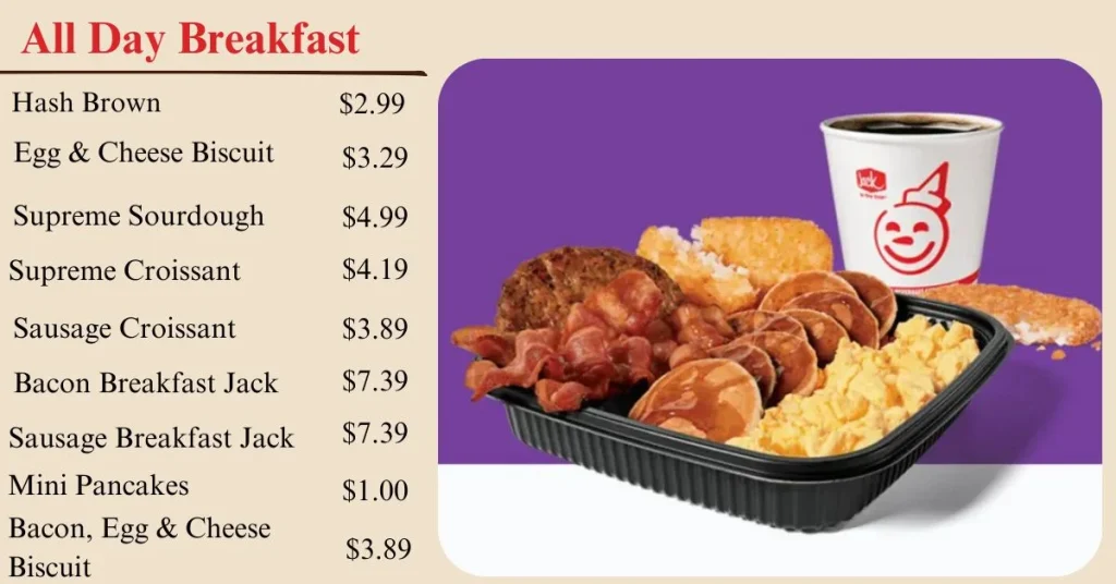 Jack In the Box Menu - All Day Breakfast