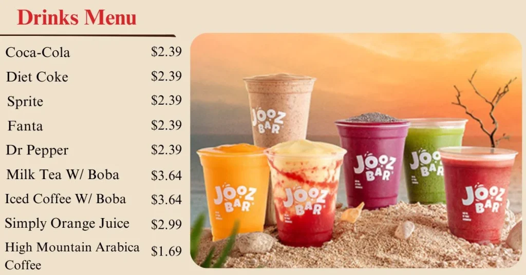 Jack In the Box Drinks Menu